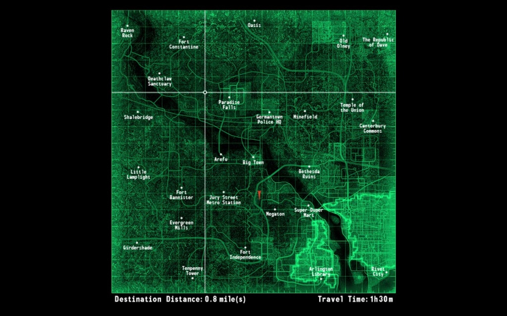 Fallout 3 Map - Google Search | Maps | Fallout, Fallout 3, Map - Fallout 3 Printable Map