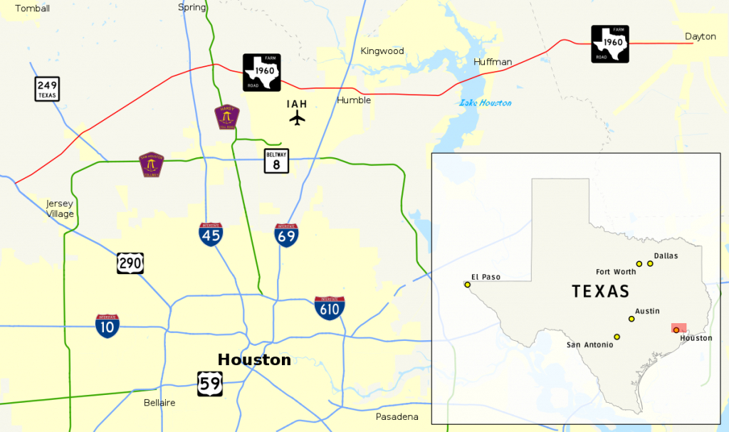 Farm To Market Road 1960 - Wikipedia - Map Of Northwest Houston Texas