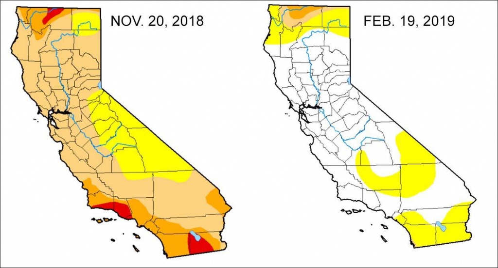 February Storms Wipe Out Drought For Most Of California - Nbc - California Traffic Conditions Map