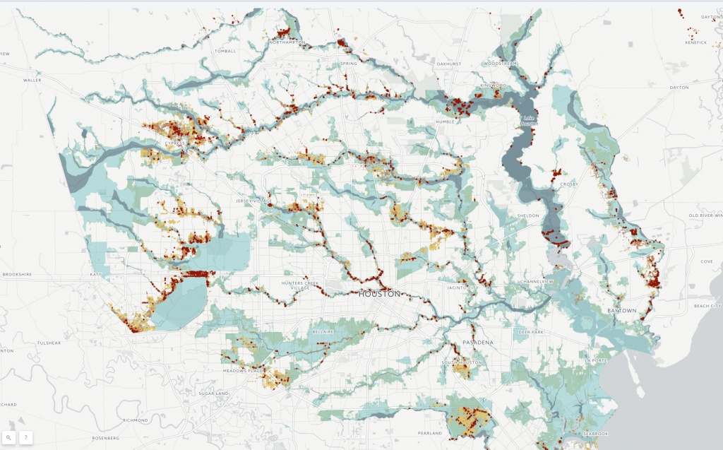 houston texas flood maps