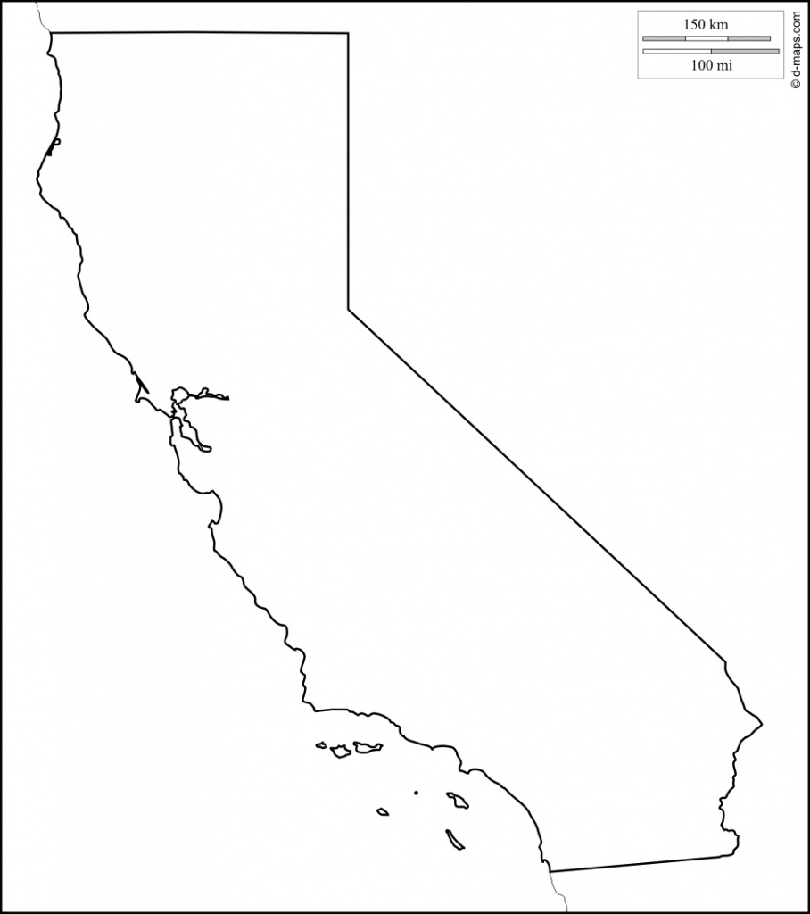 File California Counties Outline Maps Of California Blank Map Of - Blank Map Of California Printable