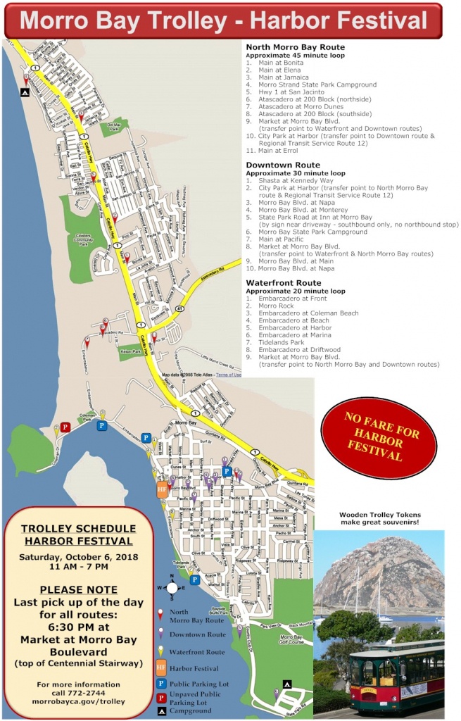 morro bay tourist map