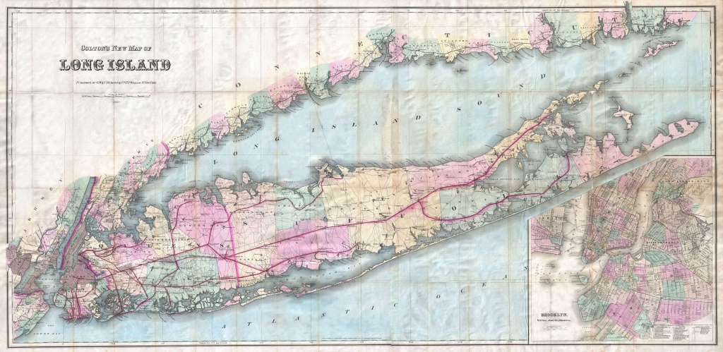 File:1880 Colton Pocket Map Of Long Island - Geographicus - Printable Map Of Long Island Ny