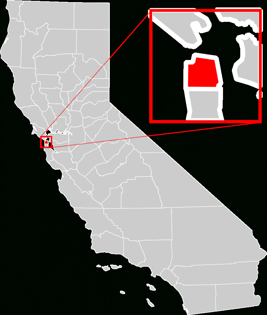 File:california County Map (San Francisco County Enlarged).svg - Map Of California Near San Francisco