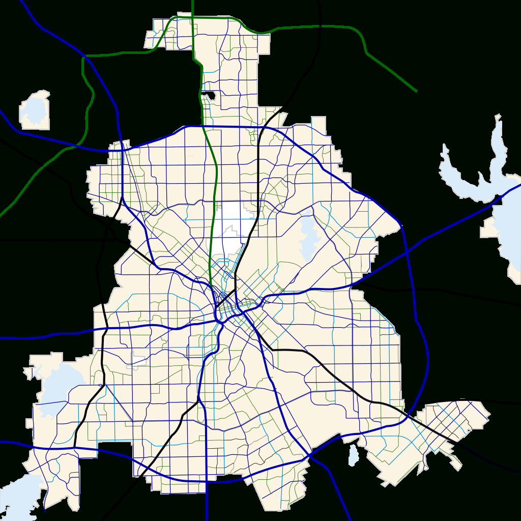 File:dallas, Texas Road Map.svg - Wikimedia Commons - Dallas Texas Highway Map