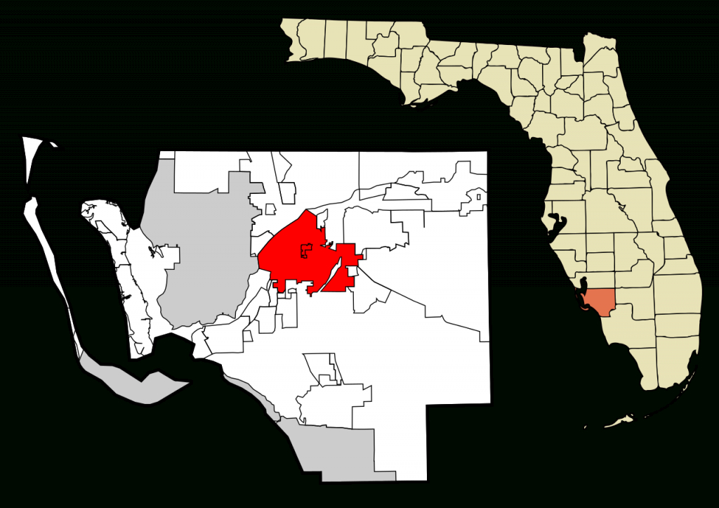 File:lee County Florida Incorporated And Unincorporated Areas Fort - Map Of Lee County Florida