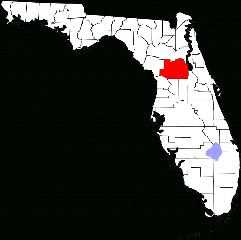 File:map Of Florida Highlighting Marion County.svg - Wikipedia - Where Is Ocala Florida On A Map