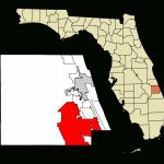 File:st. Lucie County Florida Incorporated And Unincorporated Areas   Map Of Florida With Port St Lucie