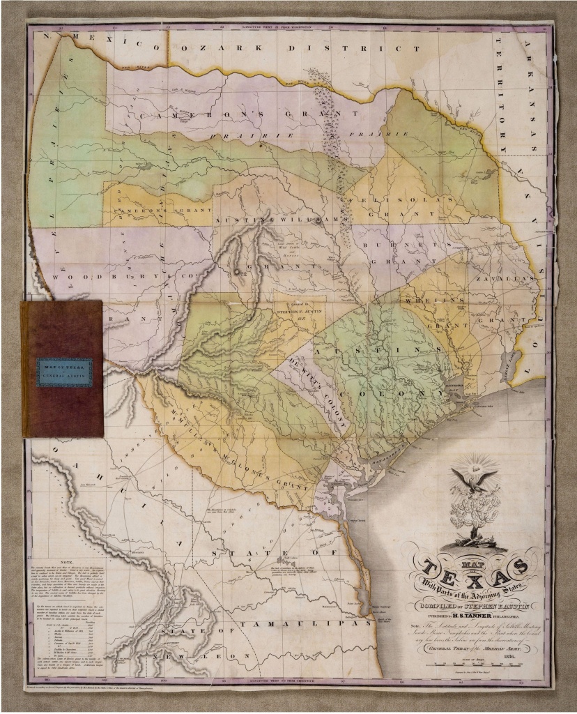 File:stephen F. Austin&amp;#039;s Cornerstone Map Of Texas, 1836 - Stephen F Austin Map Of Texas