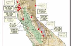 Map Showing Current Fires In California