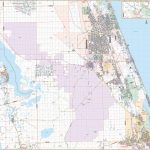 Flagler Co., Fl Wall Map – Kappa Map Group   Street Map Of Ormond Beach Florida