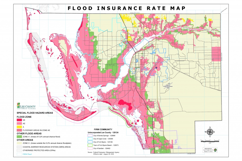 Flood Insurance Rate Maps - Map Of Lee County Florida