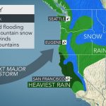 Flooding, Feet Of Snow And High Winds To Threaten Northern With   California Coast Weather Map