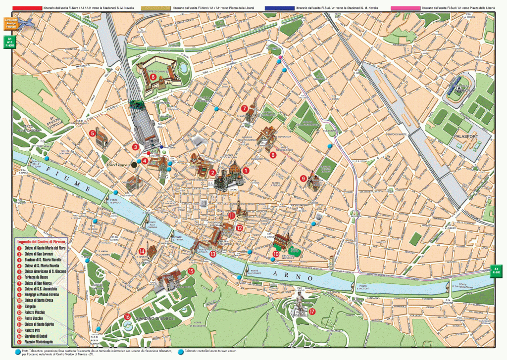 Florence Italy Map | High-Resolution Large Map Of Florence - Florence City Map Printable