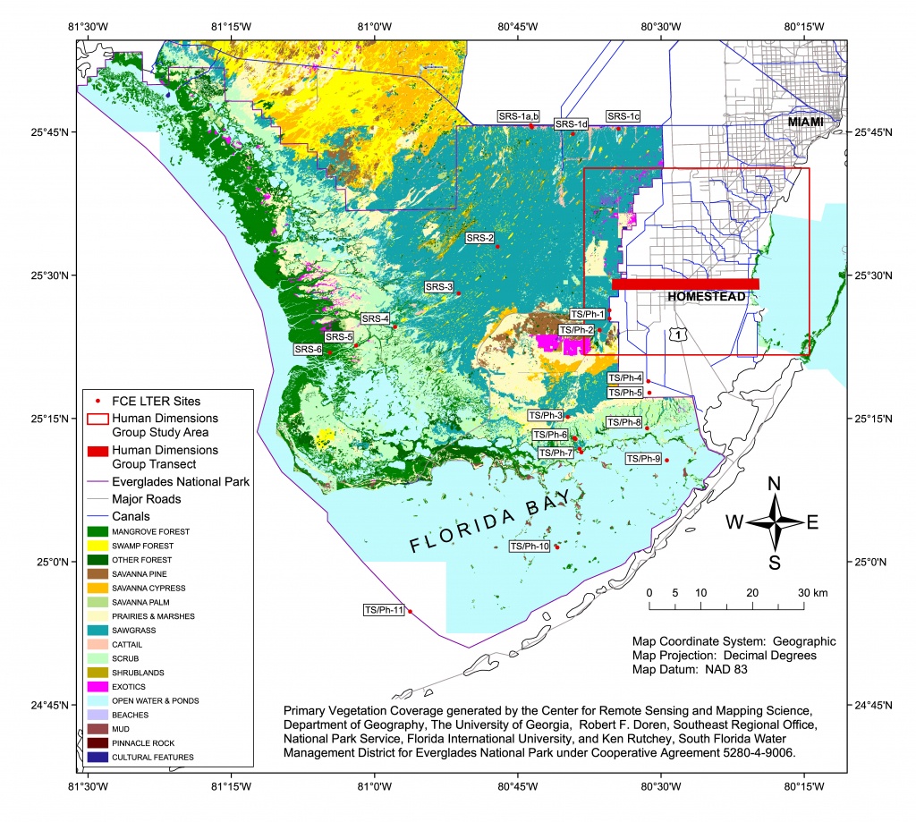 Florida Coastal Everglades Lter - Gis Data And Maps - Florida Gis Map