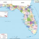 Florida County Map, Florida Counties, Counties In Florida   Map Of Florida Panhandle Beach Towns