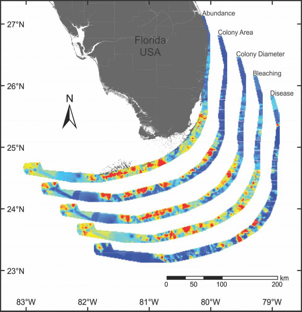 Florida – Disturbance Response | Reef Resilience - Coral Reefs In Florida Map