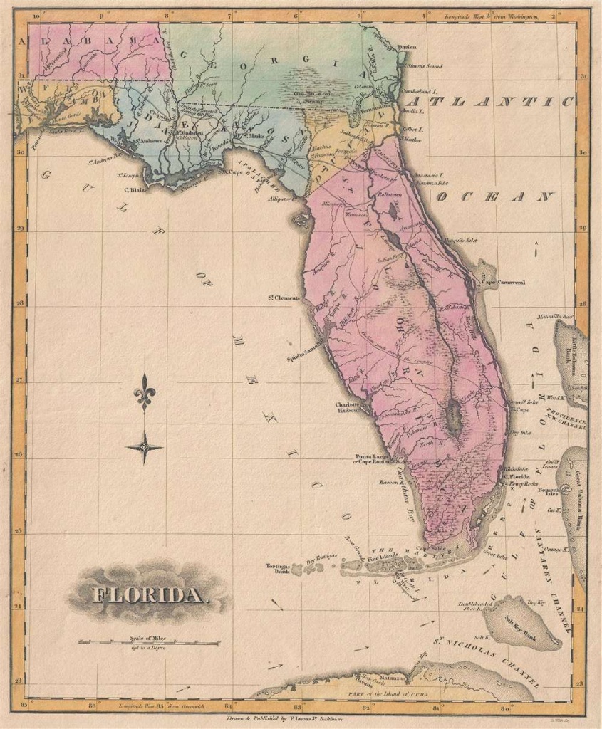 Florida.: Geographicus Rare Antique Maps - Antique Florida Maps For Sale