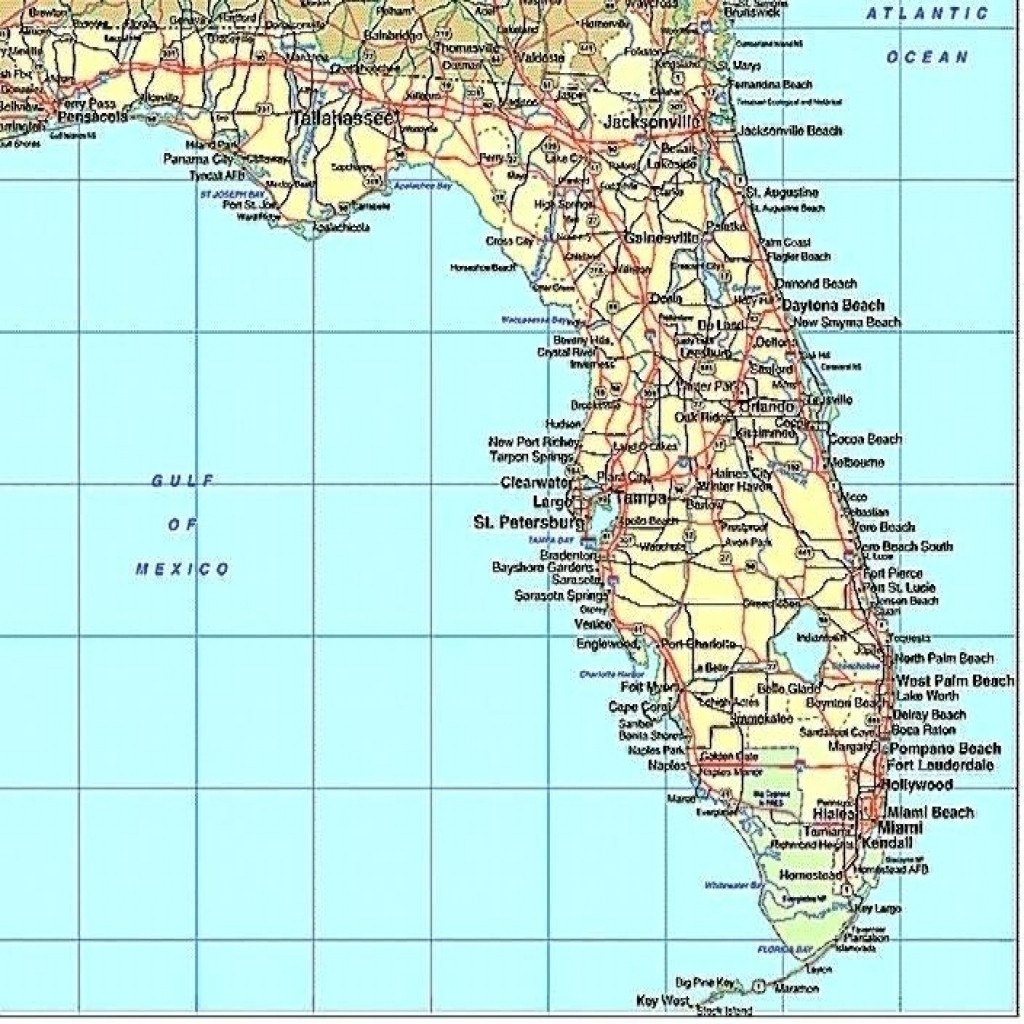 Florida Gulf Coast Beaches Map Map Of Florida West Coast Cities Map - Map Of Florida Coast Beaches