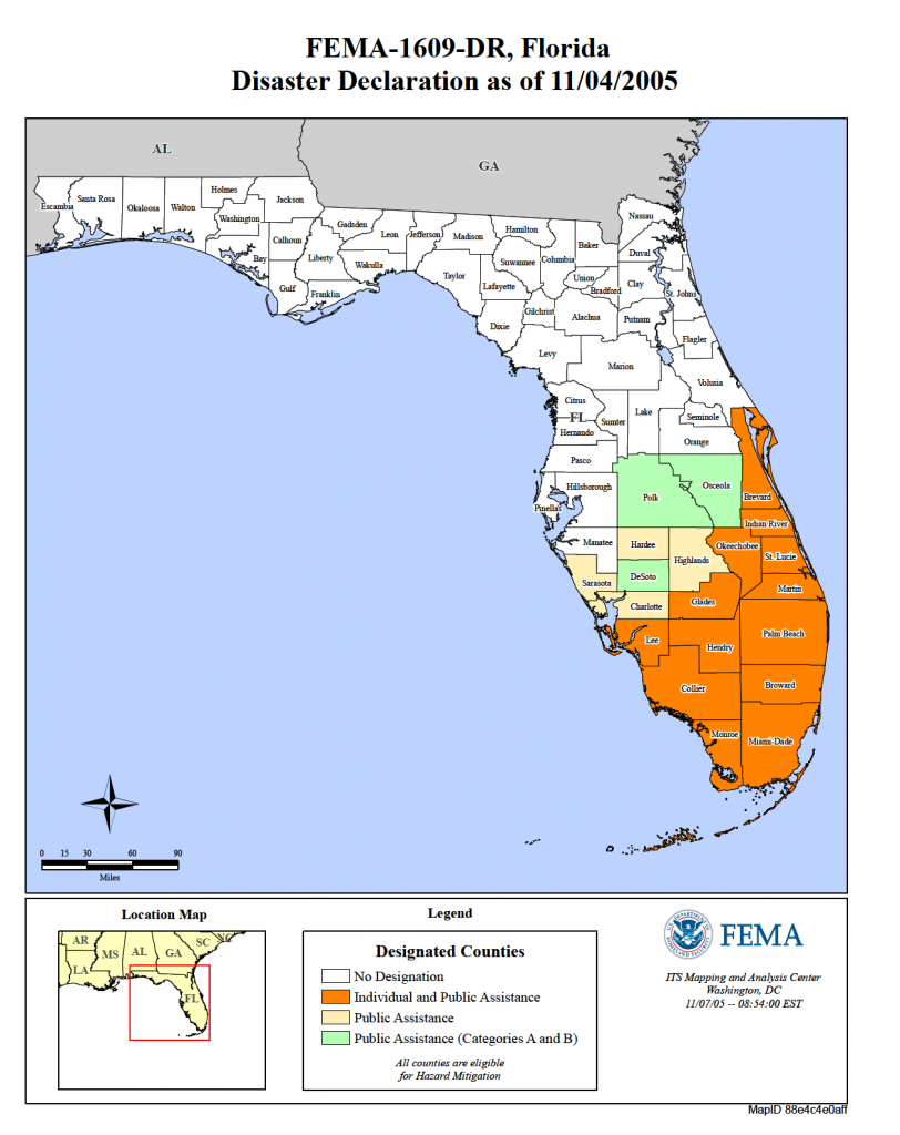 Florida Hurricane Wilma (Dr-1609) | Fema.gov - Fema Flood Maps Brevard County Florida