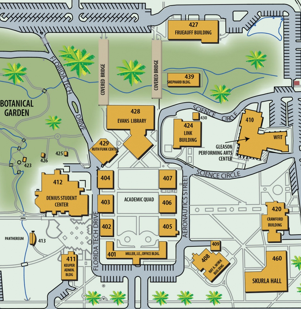 Florida Institute Of Technology - Florida Tech Map