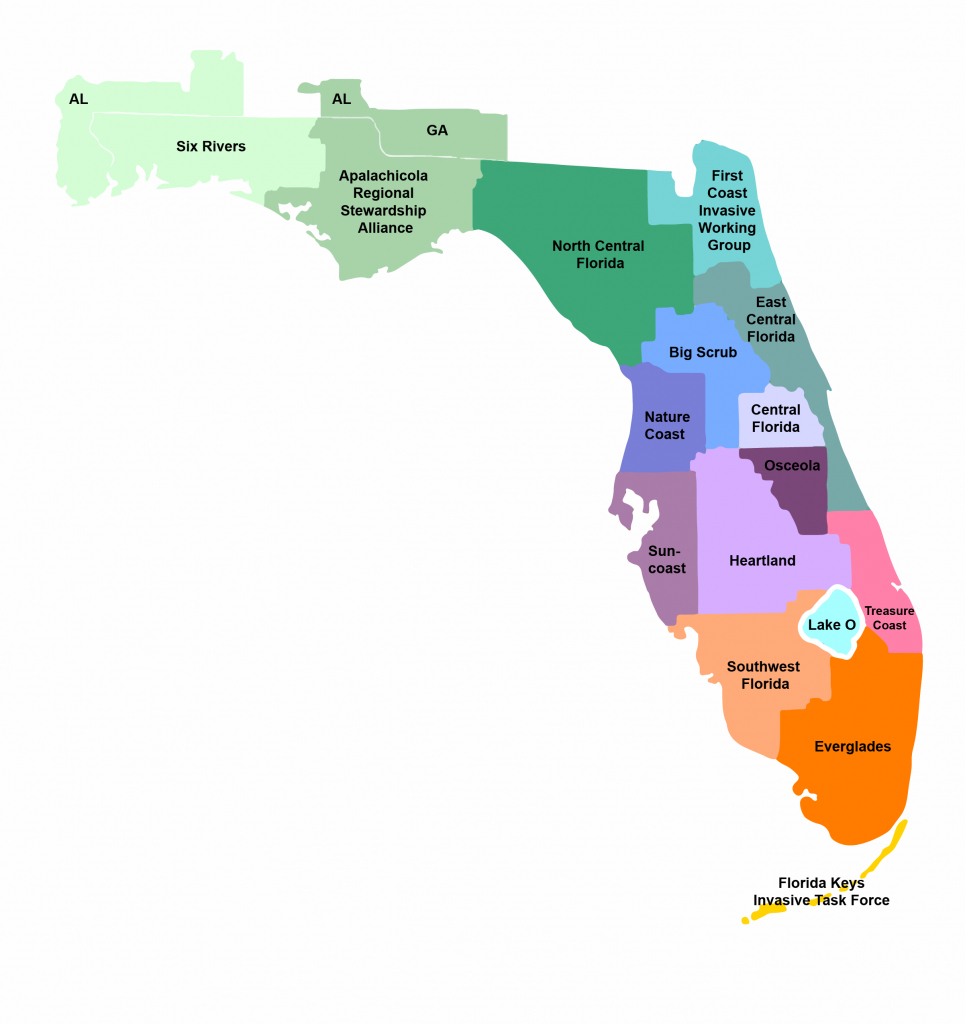 Florida Invasive Species Partnership Florida Invasive Species - Florida Section Map