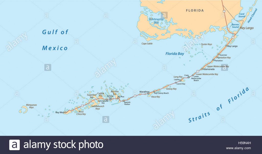 Florida Keys Map Stock Vector Art &amp;amp; Illustration, Vector Image - Florida Keys Map Art