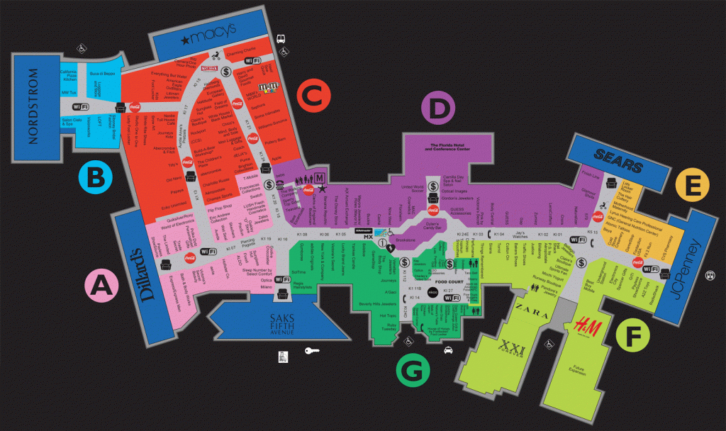 Florida Mall Map Location - United States Map