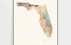 Florida Map Artwork