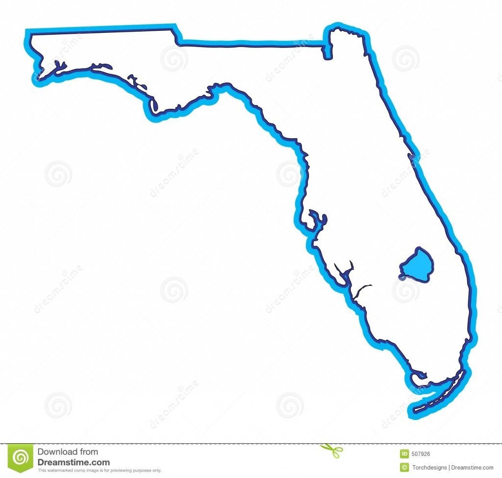 Florida Map Stock Illustration. Illustration Of Miami, South - 507926 - Free Florida Map