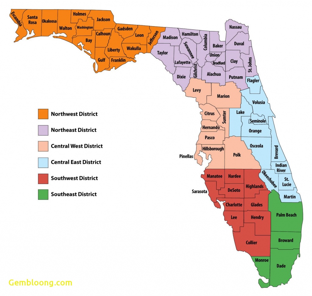 Florida Map With Counties - Lgq - Map Of Florida Counties And Cities