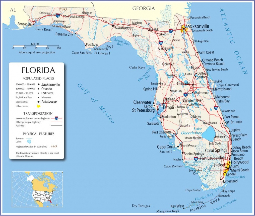 Printable Maps Of Florida