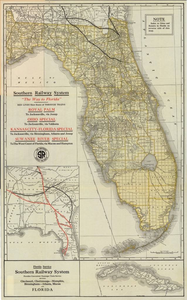 Florida Memory - Map Of Florida, Ca. 1922 - Punta Verde Florida Map