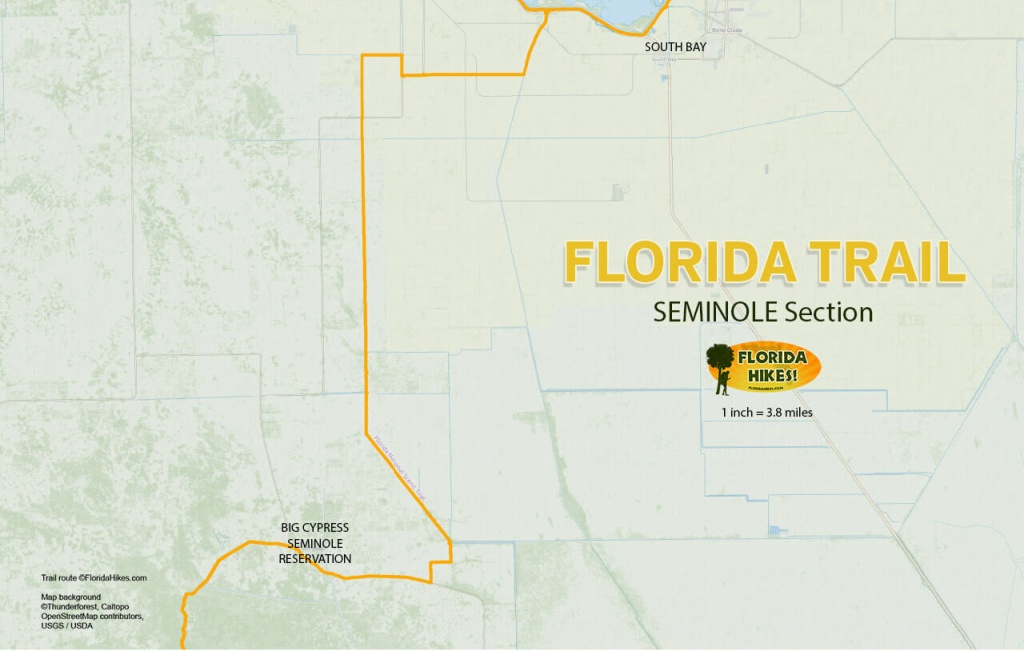 Florida Outdoor Recreation Maps | Florida Hikes! - Florida Section Map