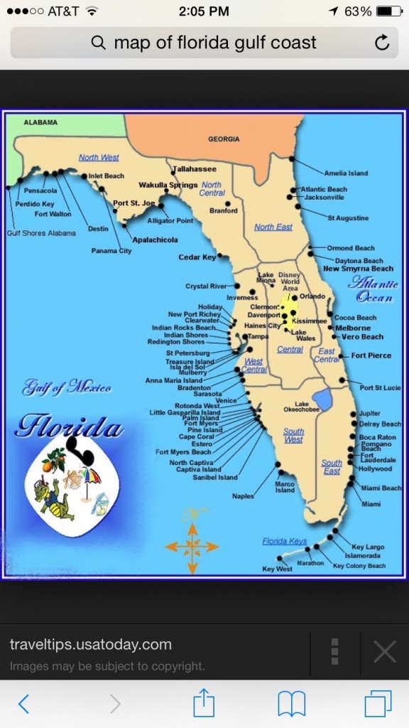 Florida | Places I Want To Visit | Map Of Florida Gulf, Florida Gulf - Central Florida Attractions Map