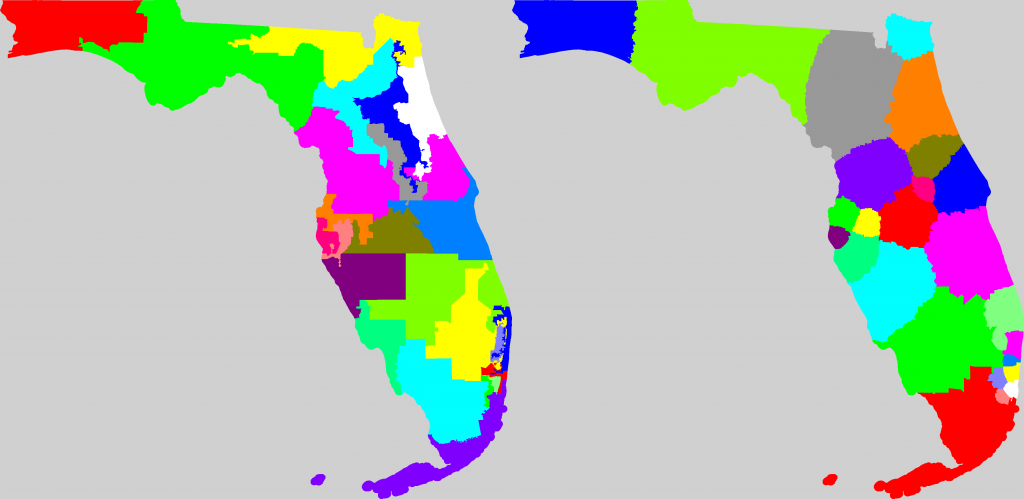 Florida Redistricting - Current Map Of Florida