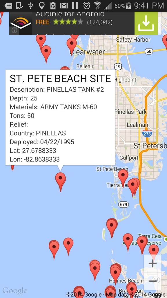 Florida Reef Fishing Scuba Map For Android - Apk Download - Florida Reef Maps App