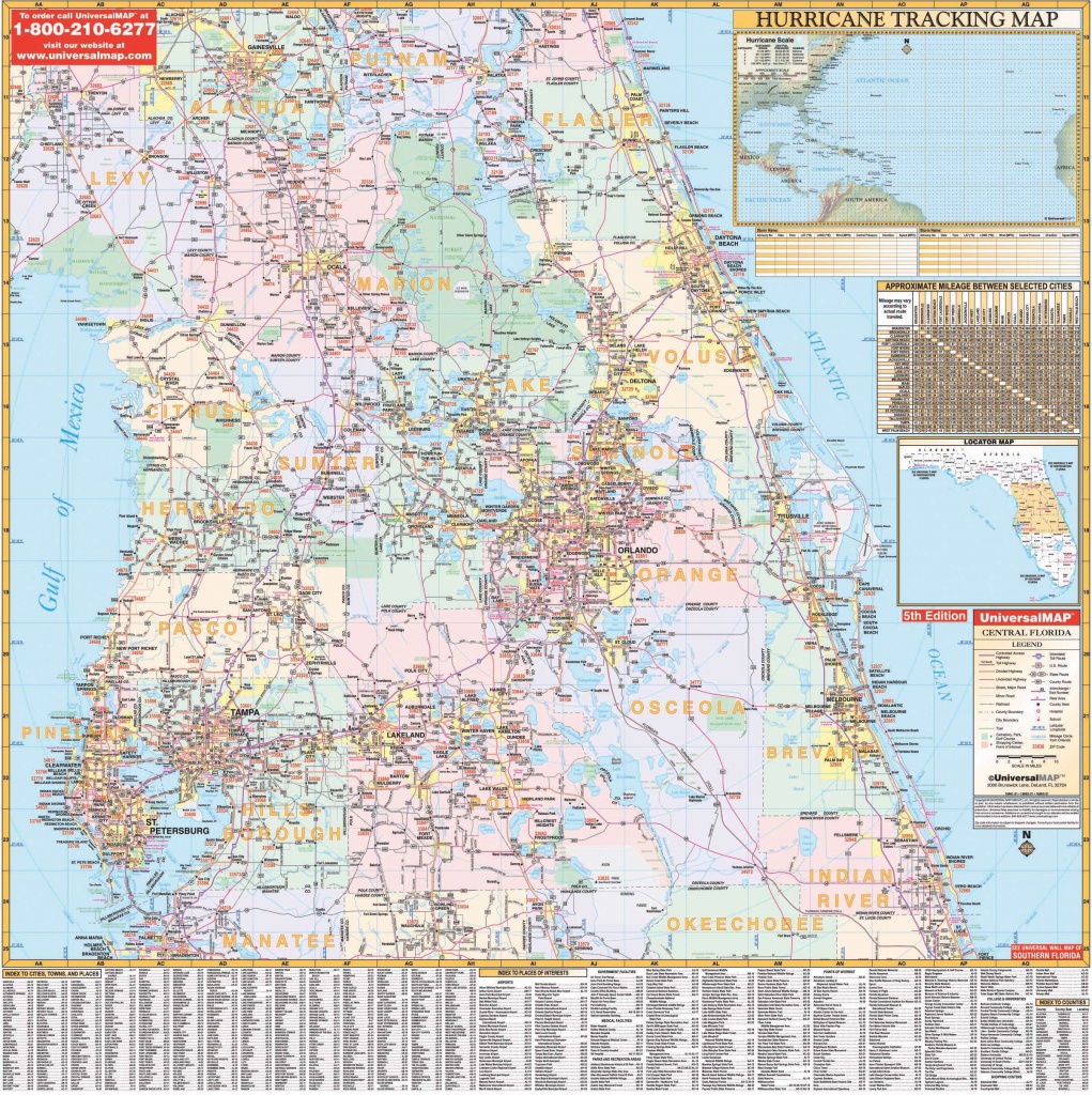 Florida State Central Wall Map – Kappa Map Group - Florida Wall Map