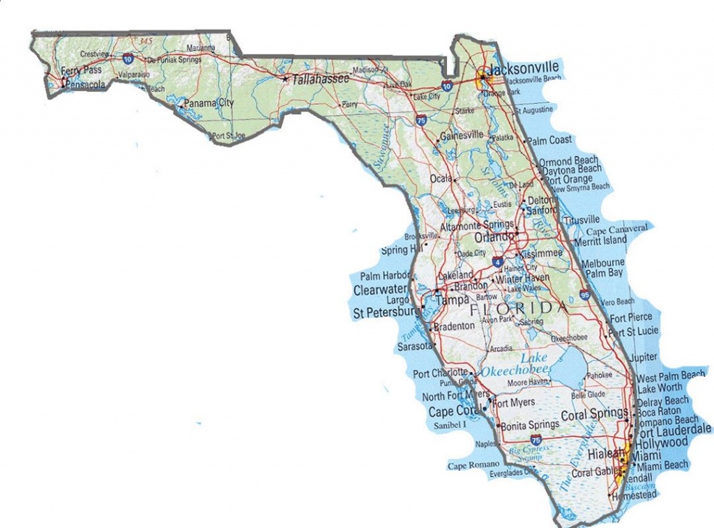 Florida State Map | Florida State | Usa | Maps Of The Usa | Maps - Belle Glade Florida Map