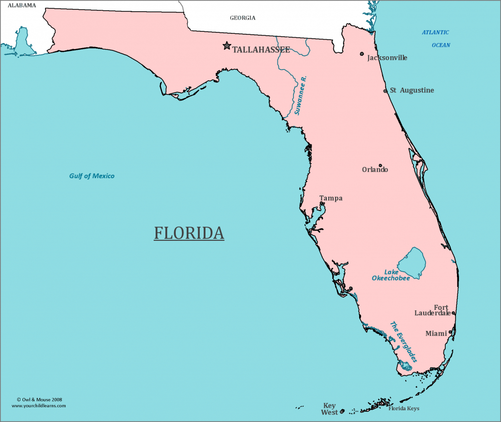 Florida State Map - Map Of Florida And Information About The State - Mexico Florida Map