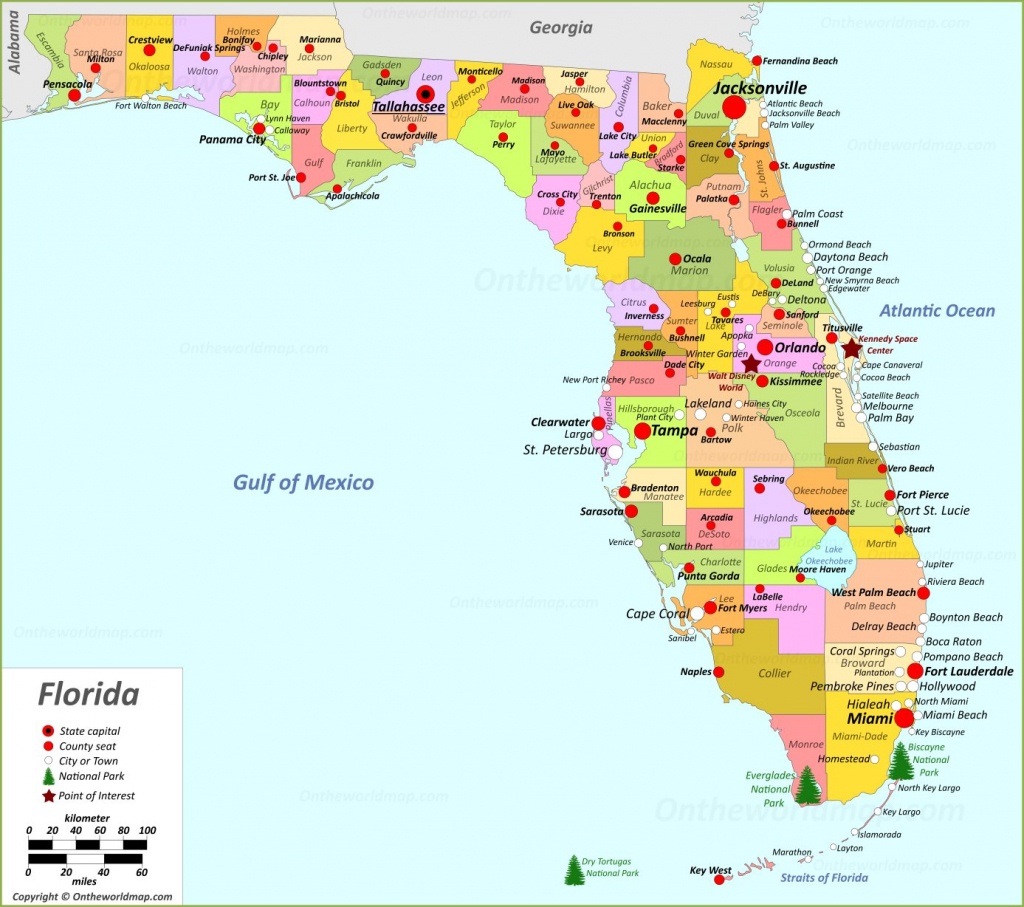 Florida State Maps | Usa | Maps Of Florida (Fl) - Map Of Florida Counties And Cities