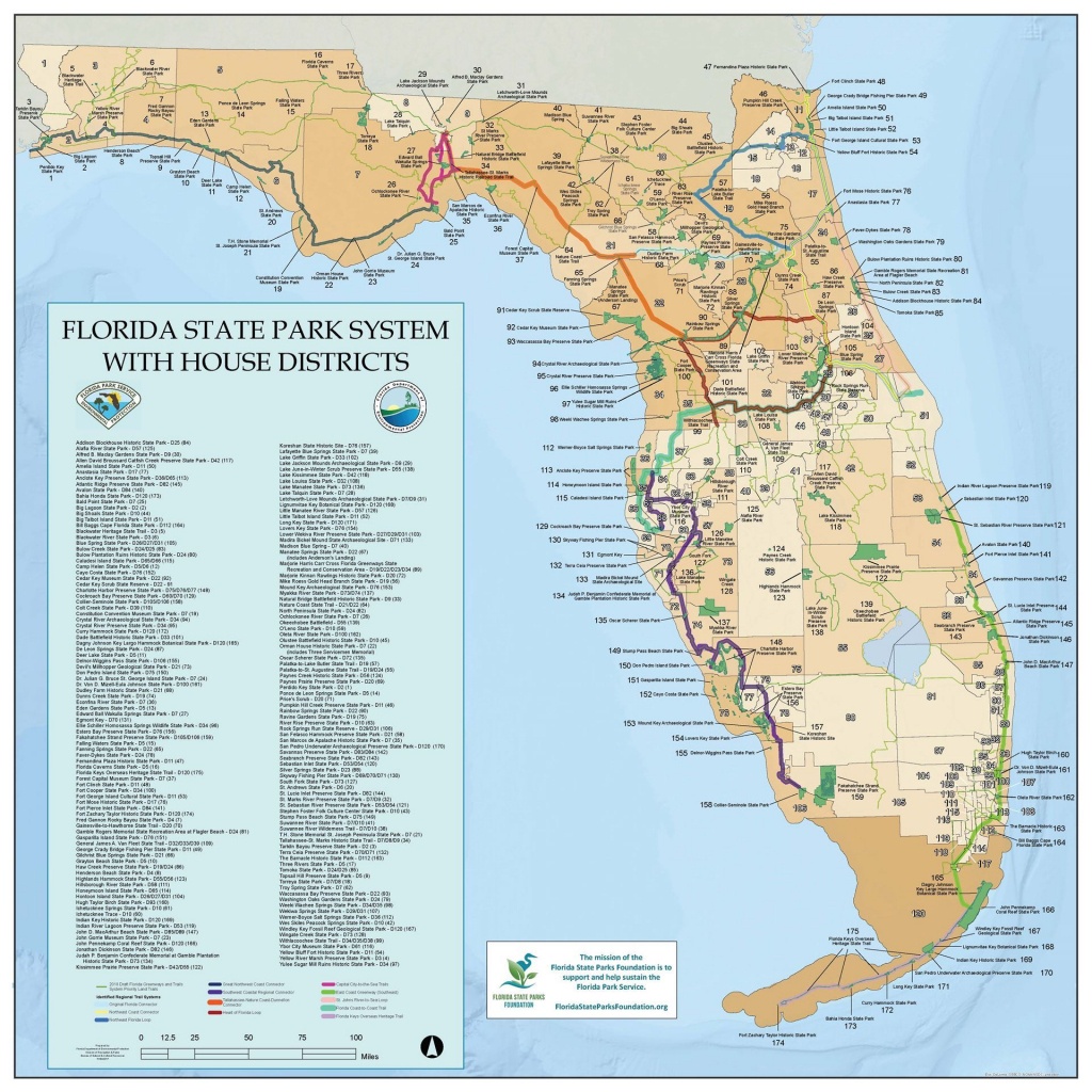 Florida State Parks Foundation - Legislative Data - Florida State Parks Map