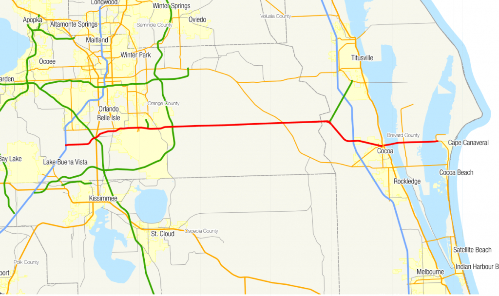 Florida State Road 528 - Wikipedia - Road Map Of Lake County Florida