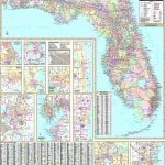 Florida State Wall Map   Maps   Florida Wall Map