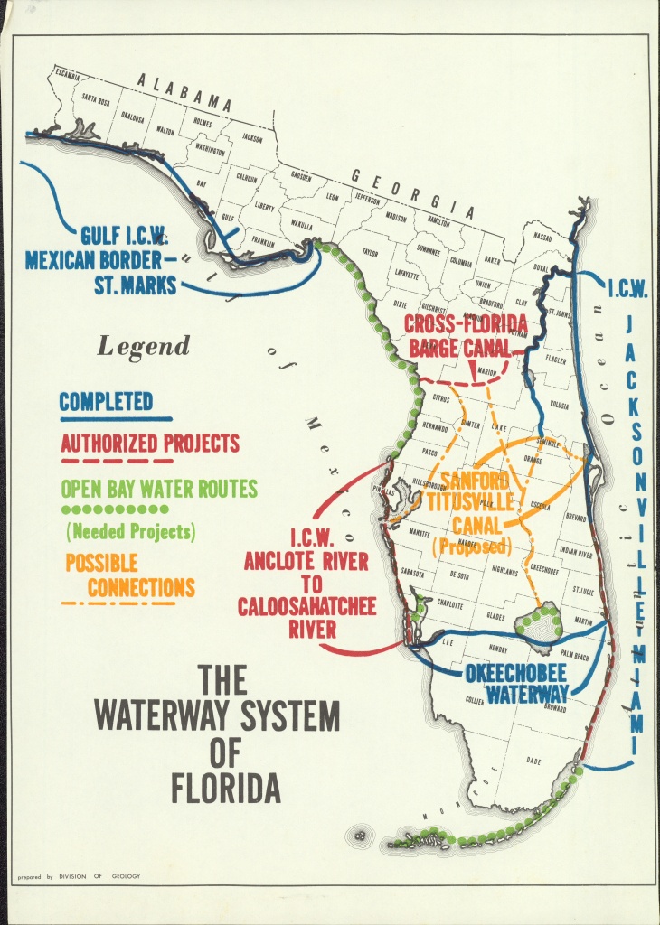 Florida Waterways Map | Florida Map 2018 - Florida Waterways Map