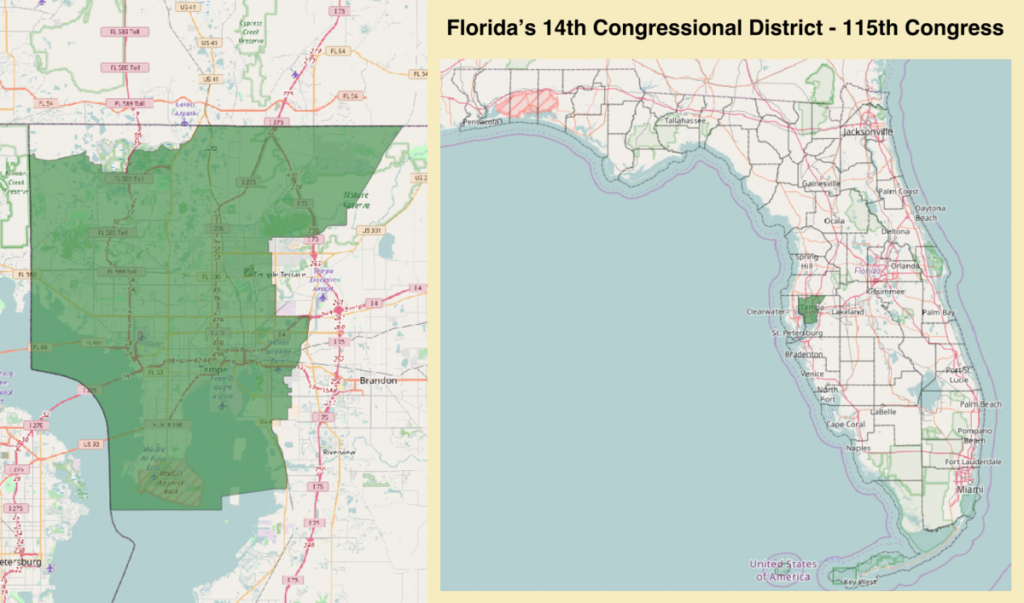 Florida&amp;#039;s 14Th Congressional District - Wikipedia - Florida Congressional Districts Map 2018