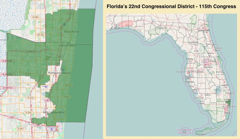 Florida&amp;#039;s 22Nd Congressional District - Wikipedia - Parkland Florida Map