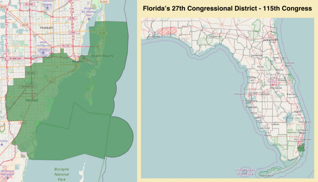 Florida&amp;#039;s 27Th Congressional District - Wikipedia - Florida Voting Districts Map