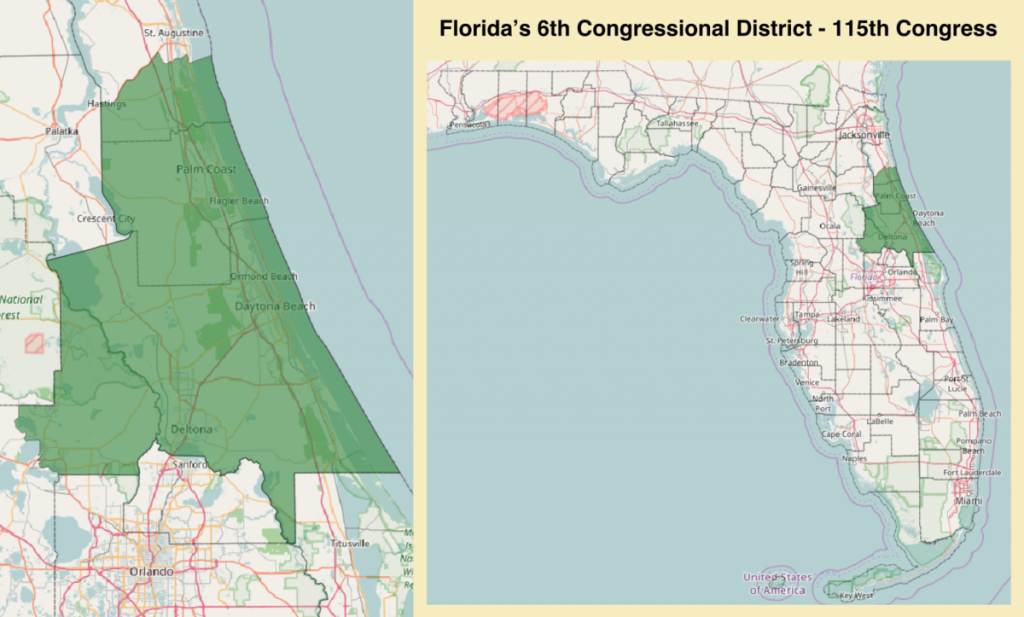 Florida&amp;#039;s 6Th Congressional District - Wikipedia - Florida Election Districts Map