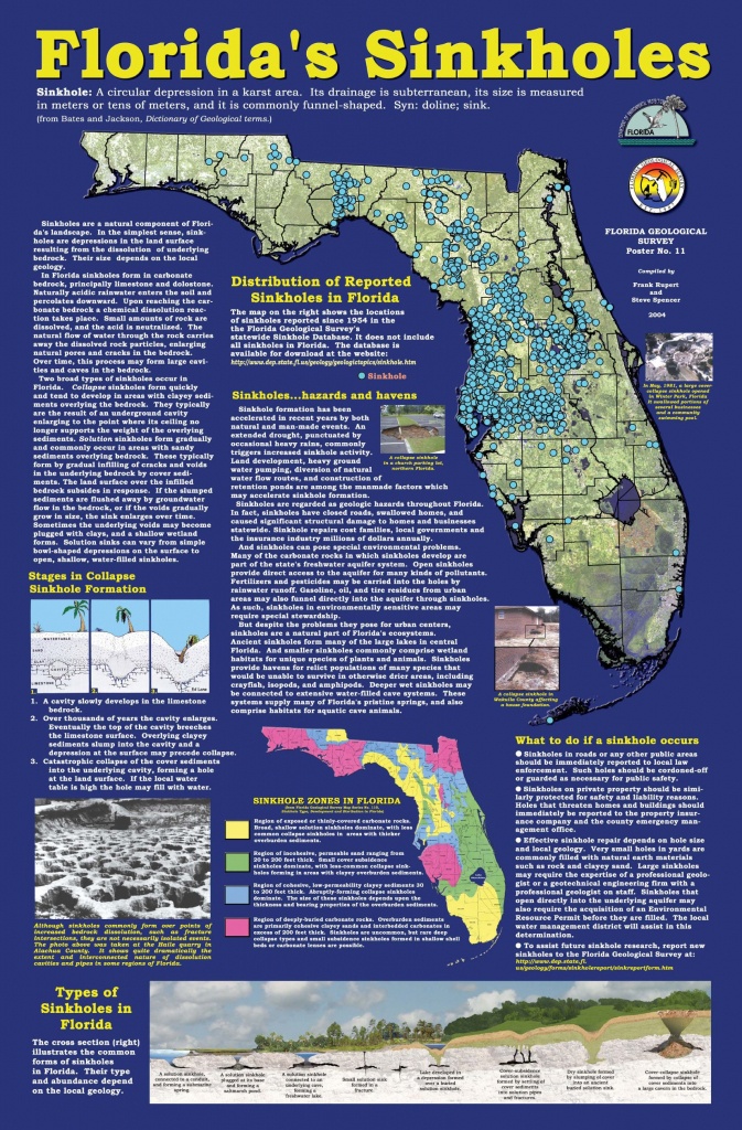 Floridasinkholemap Florida Sinkhole Map Florida Ocala Florida Sinkhole Map 